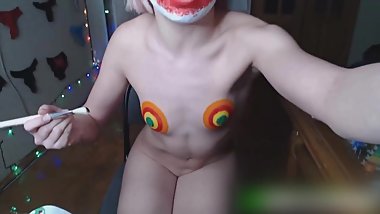 Russian Youtuber Doing Nude Body Paint in a Live Stream