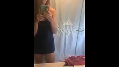 young girl masturbates in the shower