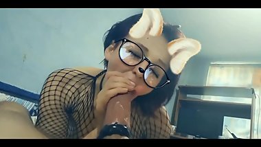 POV BlowJob in Snapchat. Again)