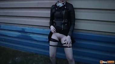 Real Public Sex Near The Railroad  CUM IN PANTIES