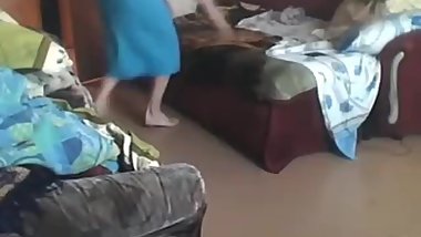 russian brunette home