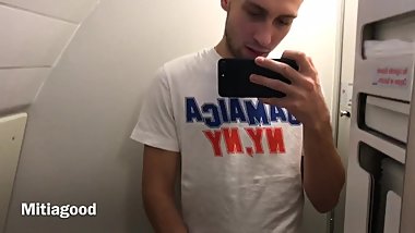 Russia Homemade masturbating on the plane