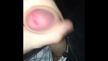 Uncut virgin dick precum solo jerk off