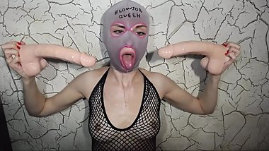 Deep blowjob queen russian camgirl