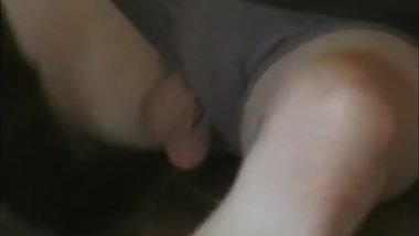 Russian brunette in boy shorts ballbusting