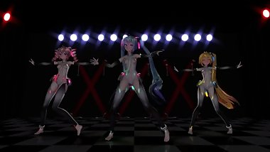 MMD dolls & young russian chick's rap Sabi Miss 'No Sound'
