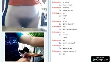 Russian girl show your tits and pussy. Videochatru.com