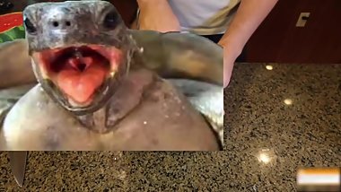 Sexy Russian cuts watermelon and then has some fun