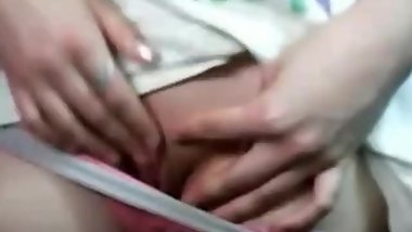 Russian girl masturbates in video chat