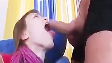 Insane Teenagers Blowjob And Fucking russian cumshots swallow