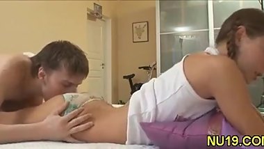 Girl gal gets strong orgasm