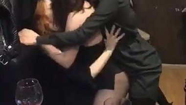 Russian girls playing & kissing