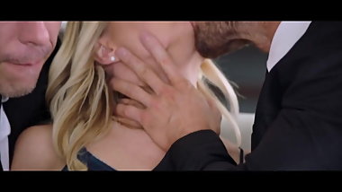 Russian threesome teen brutal fuck on the flat