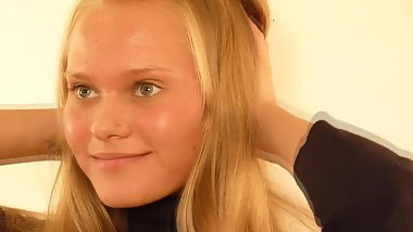 Golden-blonde Russian lust-nymph