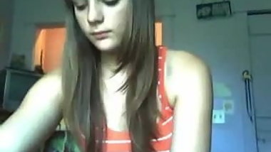 Young russian teen naked on webcam