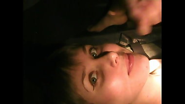 Russian teen Masha suck cock and facial