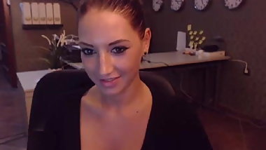 MDRNPRN - Sexy Hot Teen At The Office Getting Naked