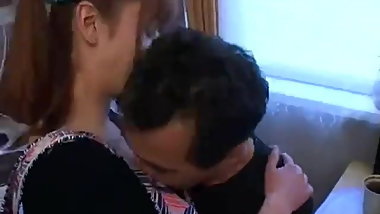 She Entertains Dad And Friend