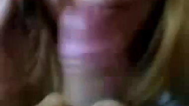 Blowjob and handjob by Redhead Russian Teen while on phone