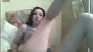 Sexy Russian Teen plays with her sexy body on chatroulette