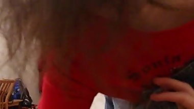 Real homemade ugly skinny teen makes a blowjob