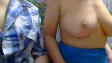 horny russian teen flashed her tits and ass