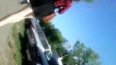 very short black skirt