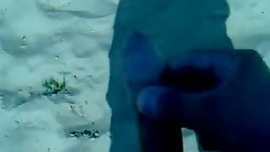 Russian voyeur cum on girl