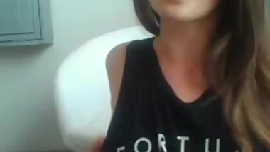 Hot Russian collae girl dildo cam show