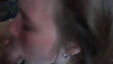 Russian girl sucking the cock