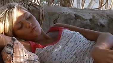 18yo teen playing with her favourite glass dildo