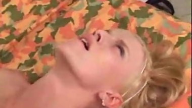 Skinny teen  blond anal