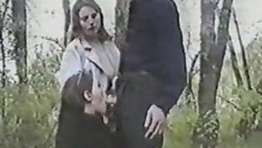 Russian teens in the forest